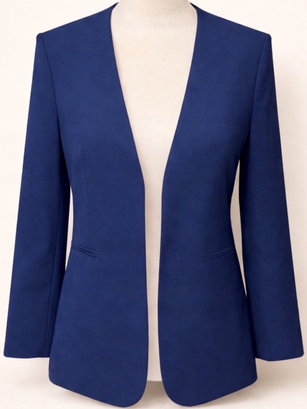 Theory Navy Open-Front Blazer